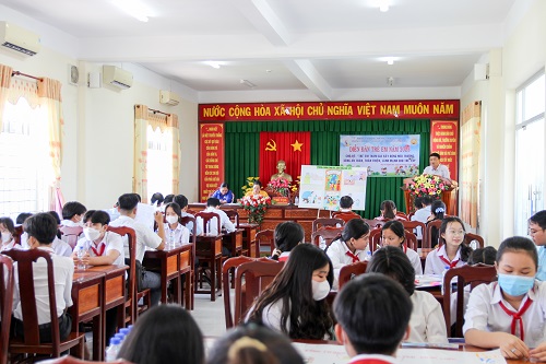 Thị xã Duyên Hải tổ chức diễn đàn trẻ em 2023 với chủ đề “Trẻ em tham gia xây dựng môi trường an toàn, thân thiện, lành mạnh cho trẻ em”