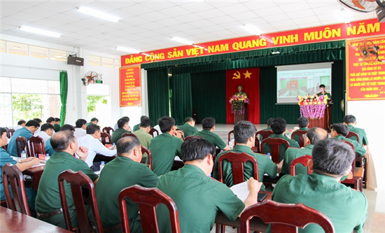 Hội nghị Đảng ủy Quân sự thị xã Duyên Hải phiên cuối năm 2023