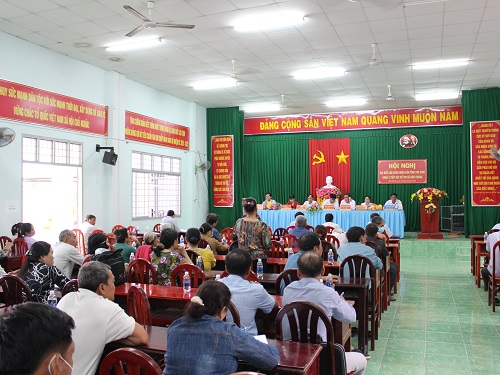 Đại biểu HĐND tỉnh khoá X tiếp xúc cử tri xã Long Toàn và Dân Thành